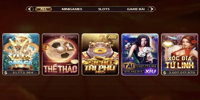 Cổng game cung cấp các trò chơi đỉnh cao