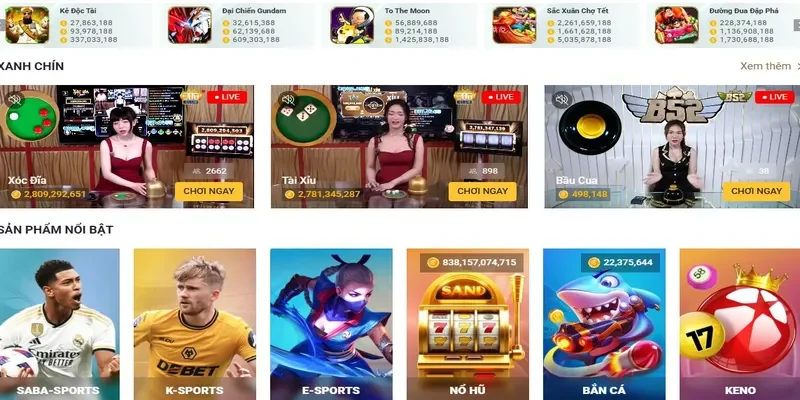 Sản phẩm cá cược tại Five88 vô cùng đa đa dạng